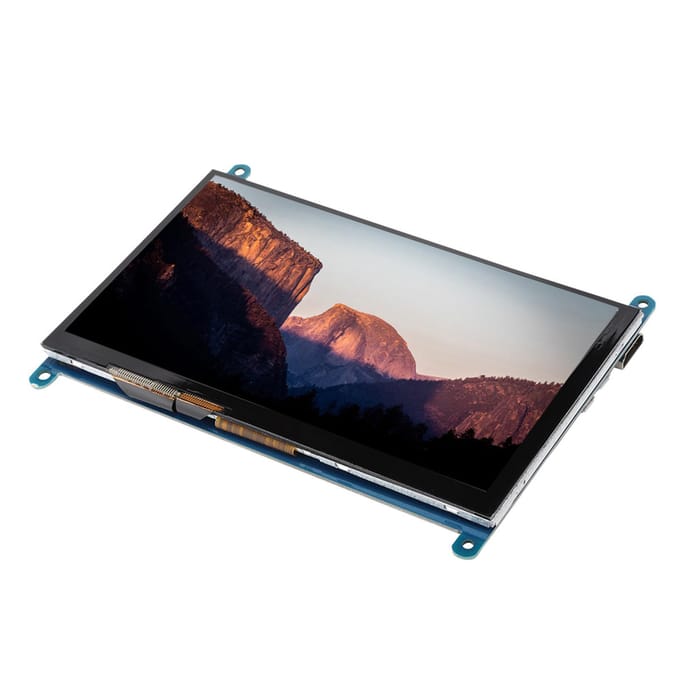 Écran tactile capacitif LCD HDMI 7 pouces 1024 x 600 Ultra HD pour Raspberry Pi
