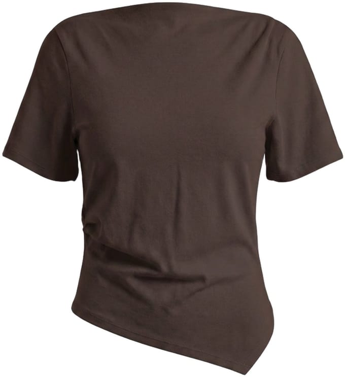 Pieces T-shirt PCSIRENE GEDRAPEERD