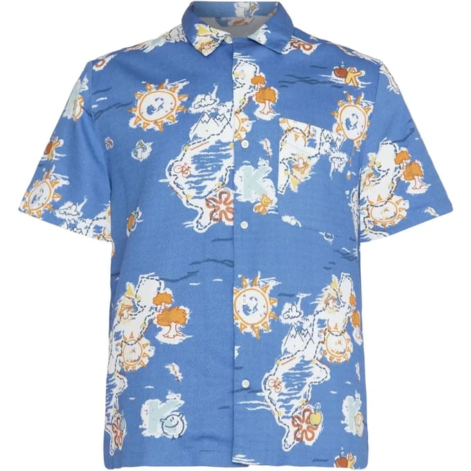 AOP Overhemd KnowledgeCotton Apparel