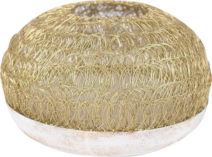 Rasteli Windlicht Goud-Wit-Gemêleerd D 26 cm H 19 cm