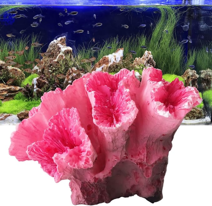 Kunstmatige Aquarium Planten - Hars Koraal Decoratie - 7 x 6 x 5 cm