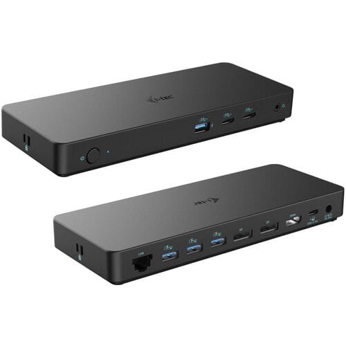 i-Tec - USB-C Docking Station Pro - Triple Video - 2 x Displayport + 1 x HDMI + 4 x USB + 2 x USB-C + Audio + Ethernet + 100W