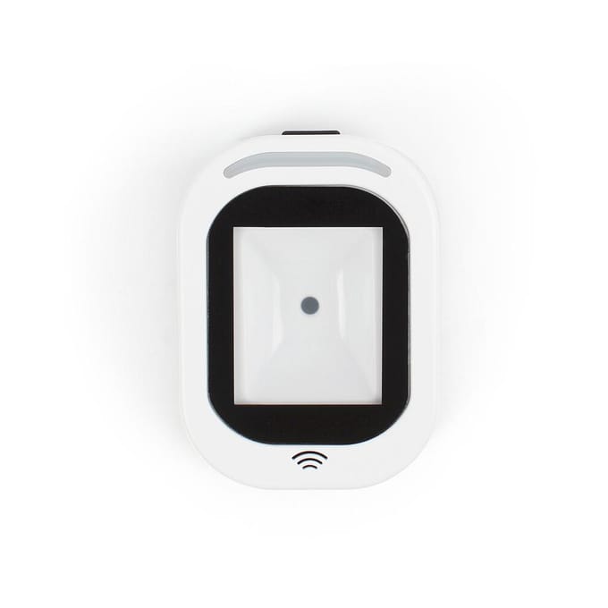 Bedrade barcodescanner USB Veelzijdig scannen Handsfree scannen QR-code Codelezer voor supermarkten/winkels wit