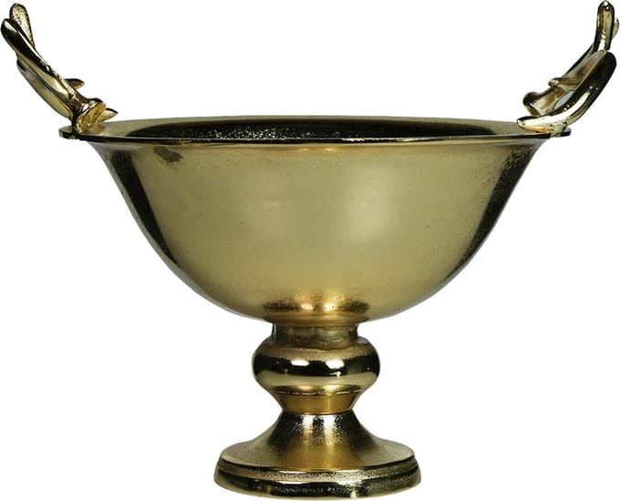 schaal gewei champagne goud large