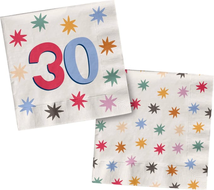 Folat - Servetten - Starburst 30 (20 stuks) - 33 x 33 cm