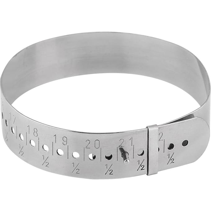 Roestvrij Staal Verstelbare Armbandmeter Sieraden Maken Armband Maatgereedschap gray