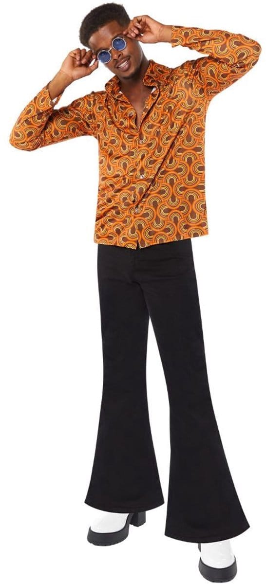 Hippie Disco Dancer herenoverhemd