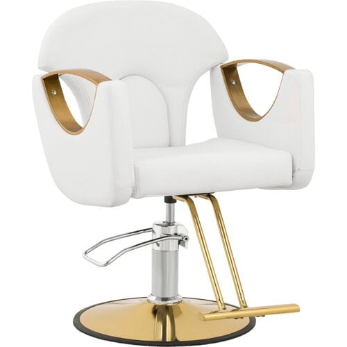physa Kappersstoel met voetsteun - 53 - 64 cm - 180 kg - wit 10040893