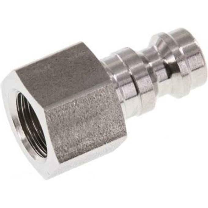 RVS 306L DN 5 Luchtkoppeling Insteeknippel G 1/8 inch Binnendraad - CLP5-F-SSL-P-018