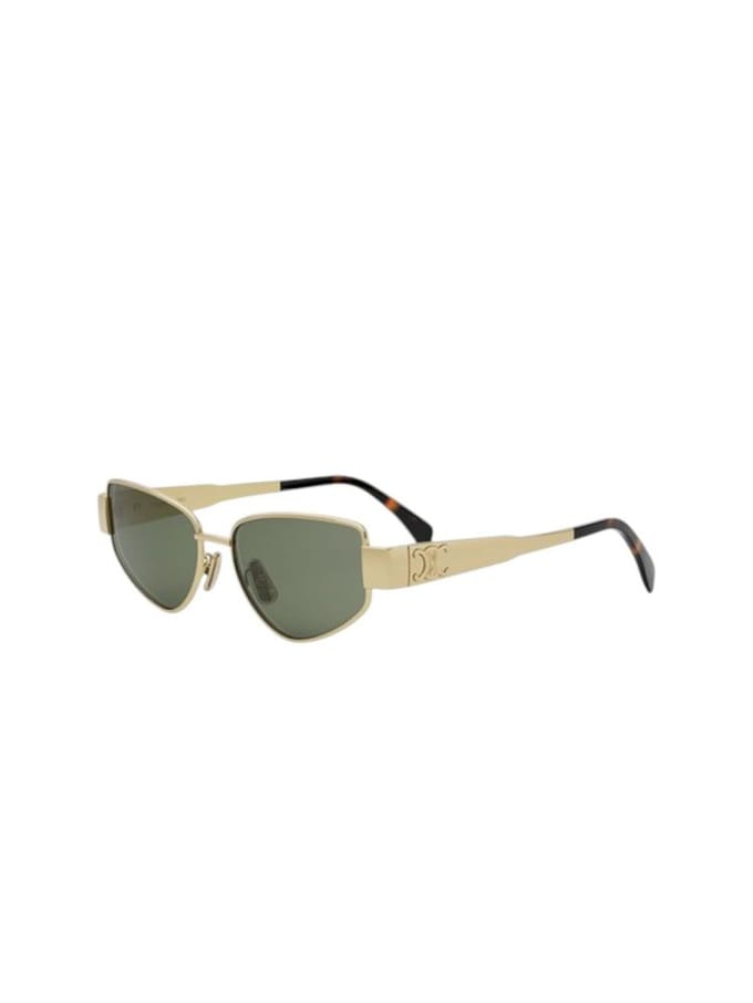 Celine Zonnebril Goud/Groen