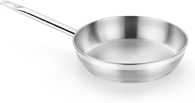 Professionele RVS Koekenpan - 18/10 Roestvrij Staal met Drievoudige Diffusorbodem
