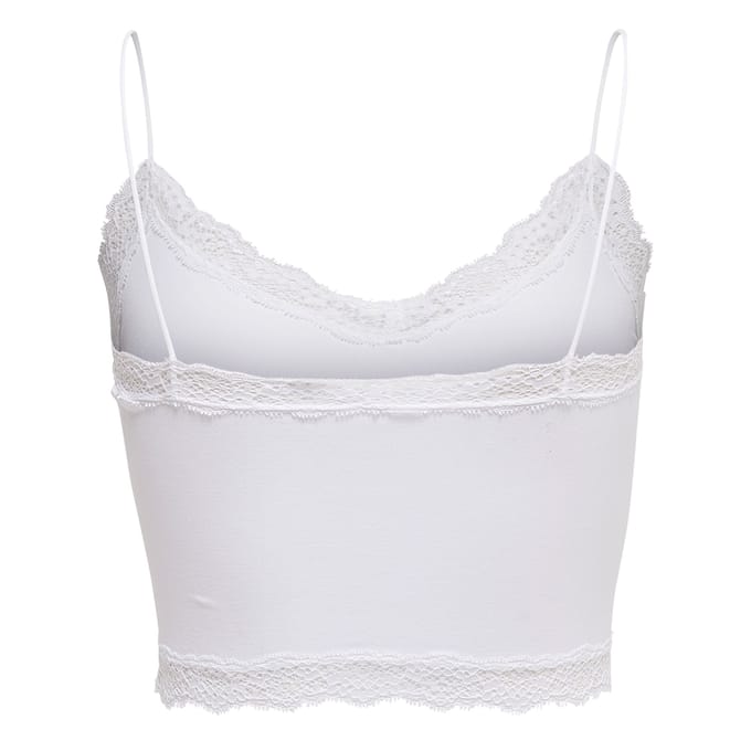 Only Vicky Lace Seamless Cropped Top Dames - Maat M/L