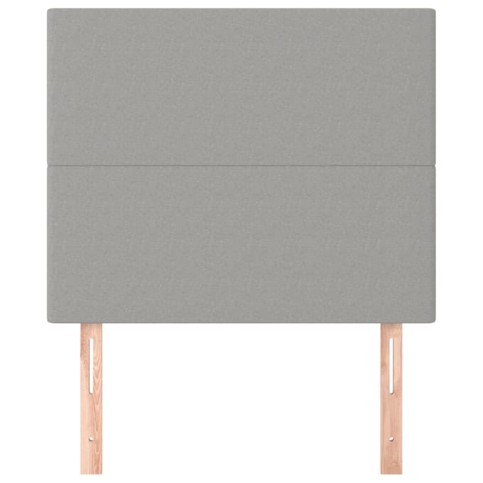 vidaXL - Hoofdbord - lichtgrijs - 80x5x118/128 - cm - stof