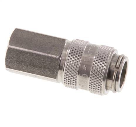 RVS DN 5 Luchtkoppeling Snelkoppeling G 1/8 inch Binnendraad - CLS5-F-S-018