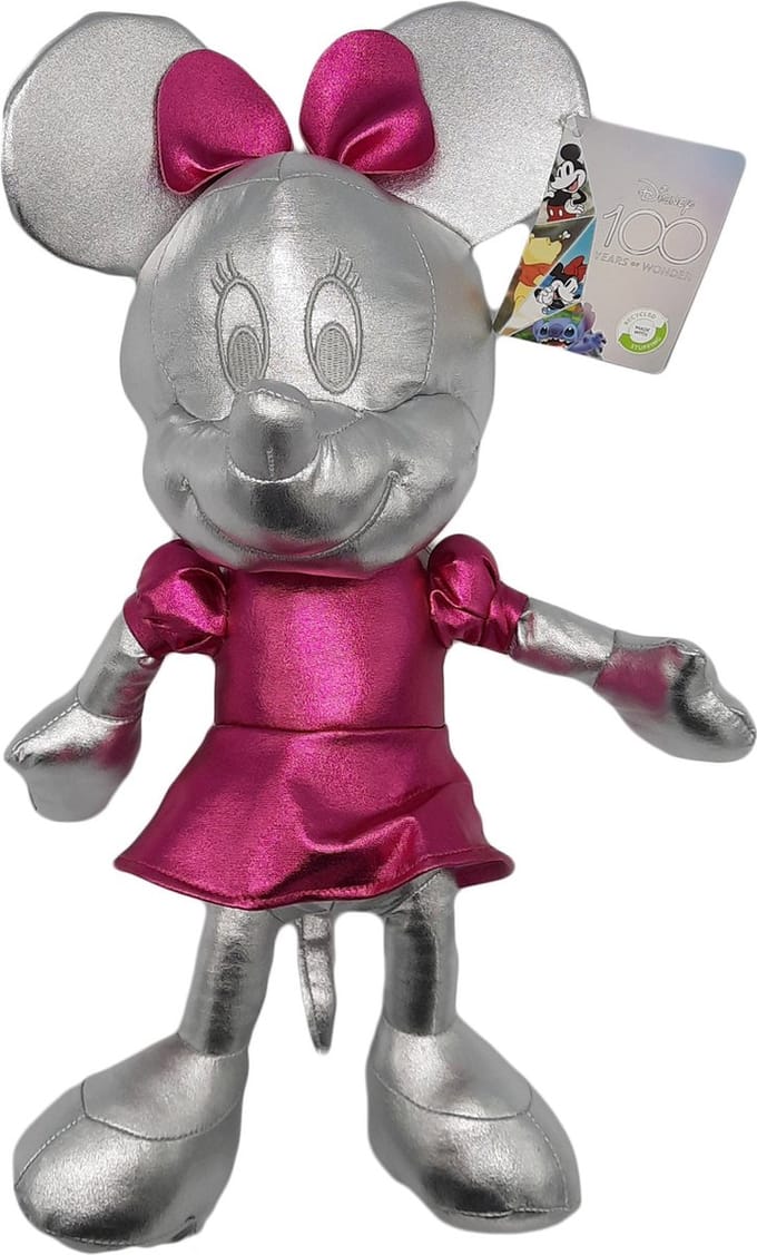 Disney - Minnie Mouse - Knuffel - 100 year - Platinum Silver Mix - Pluche - 40 cm