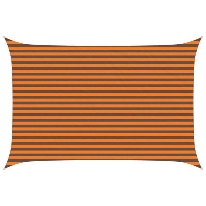 vidaXL - Zonneschaduw - Oranje - en - Bruin - 3 - x - 4,5 - m - 100% - Polyester - Oxford
