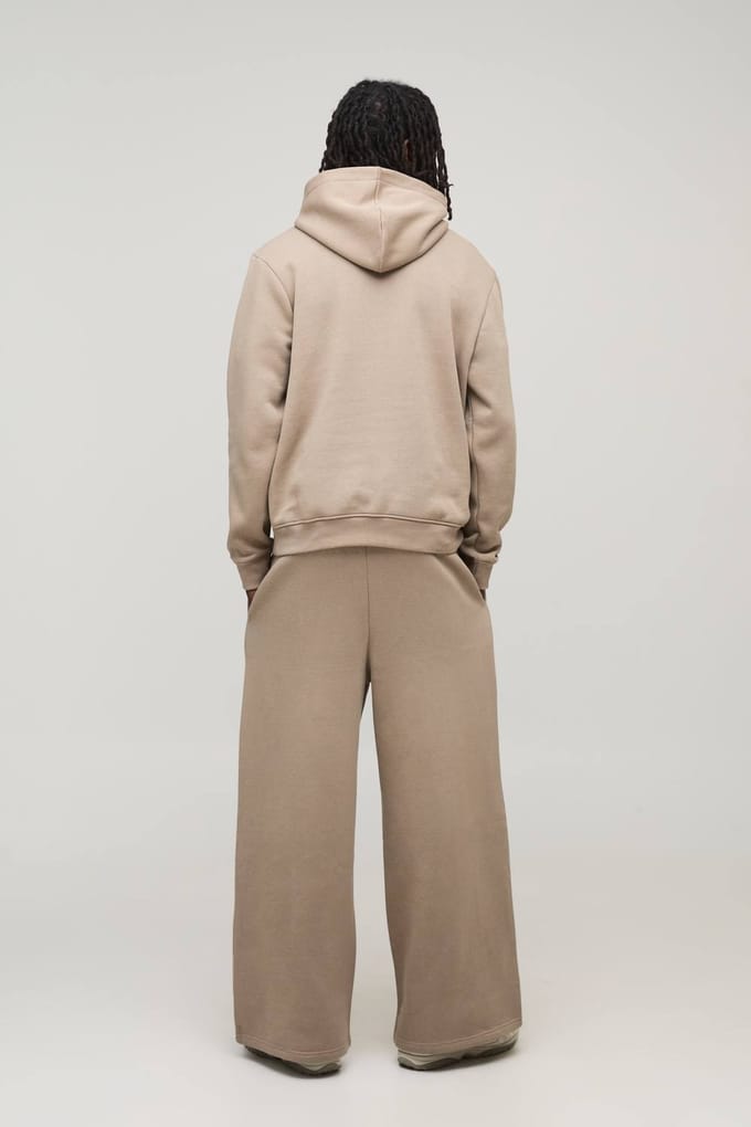Essential Regular Fit Over the Head Hoodie | Taupe | Size Small