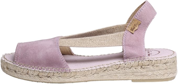 Platte suède espadrille voor dames | ELLA