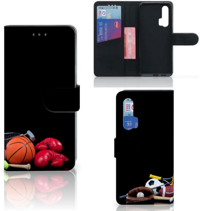 Honor 20 Pro Wallet Case met Pasjes Sports