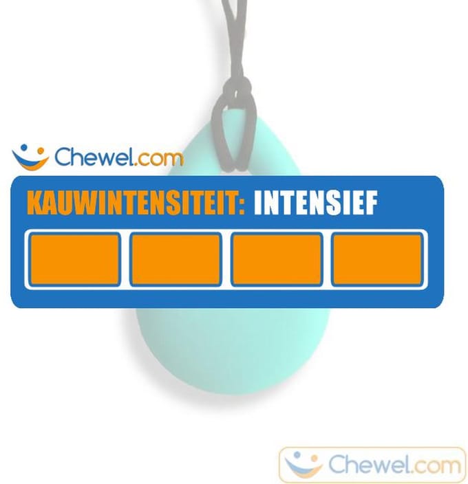 Bijtketting Kauwketting | Druppel | Chewelry | Turquoise | Chewel ®