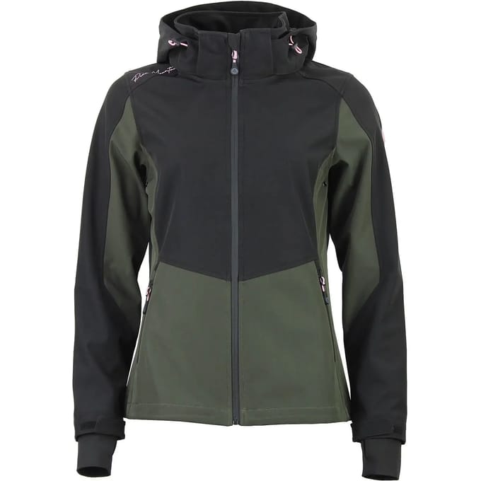 Dames capuchon zip hoodie mesh Peak Mountain Softshell