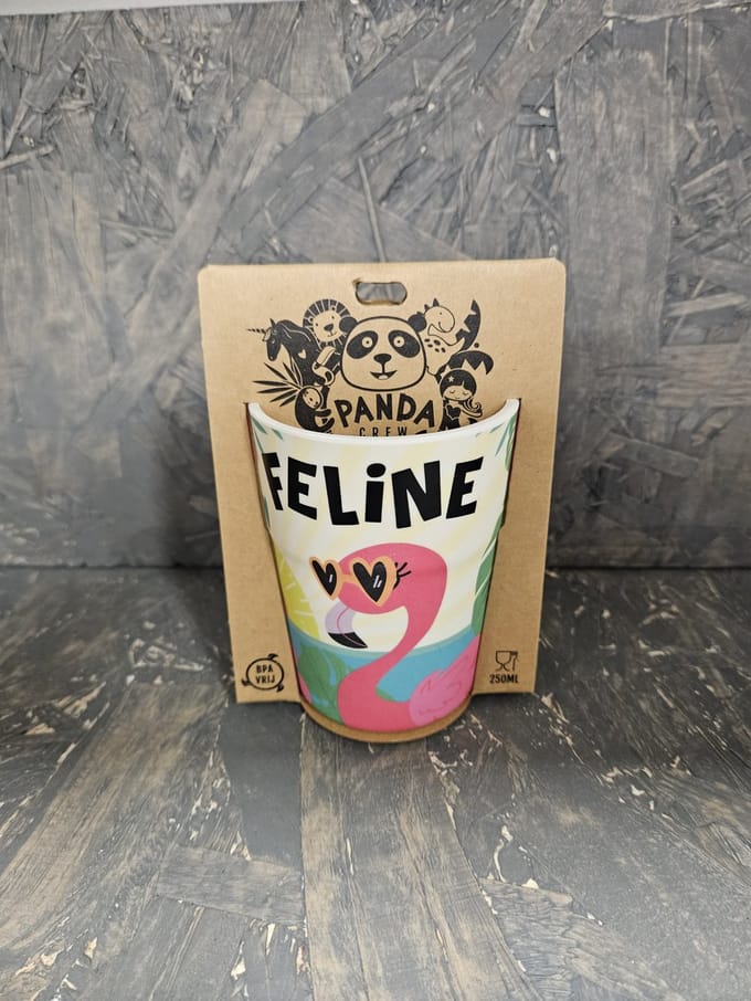 Beker - Naam - Feline - Melamine - 250 ML