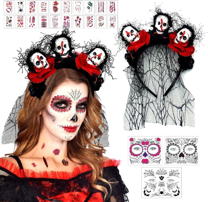 Solacis Halloween Decoratie - Haarband - Halloween versiering - Horror - Eng - Must have voor halloween!