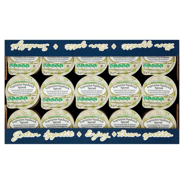 Sandwich spread Les Gourmands vega 45x25 gram cupjes