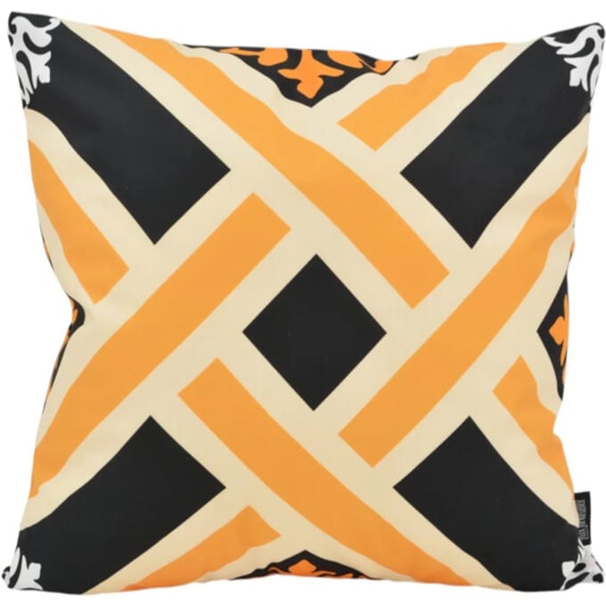 Gek op kussens! Sierkussen ornament tile #4 | 45 x 45 cm | katoen/polyester
