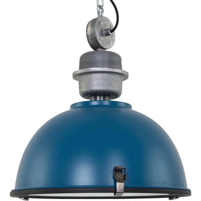 Hanglamp Bikkel 7586PE petrol staal hoogte verstelbaar industrieel Steinhauer