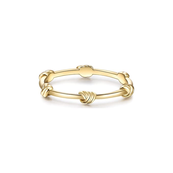 Gems München Dames Dames ring 925 sterling zilver 52 Geelgoud 32019739