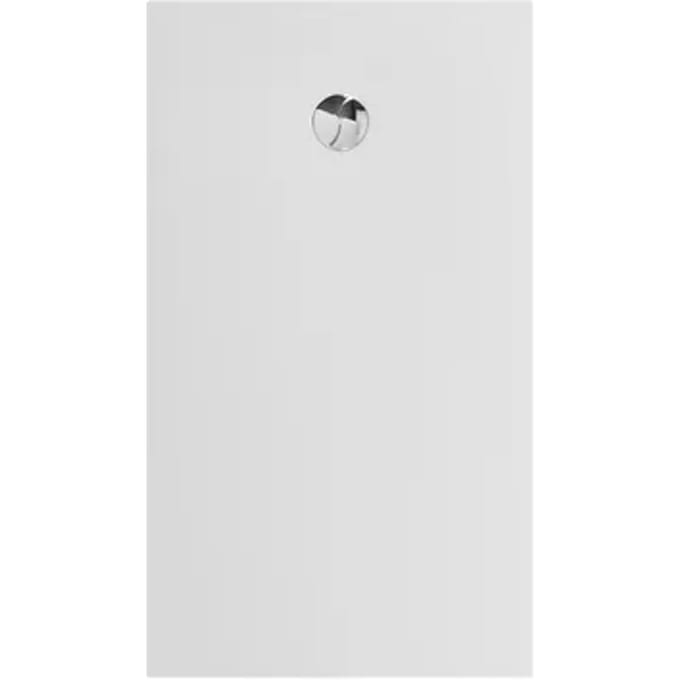 Allibert - Douchebak - Karbon 140 X 80 Cm - Polybeton - Wit