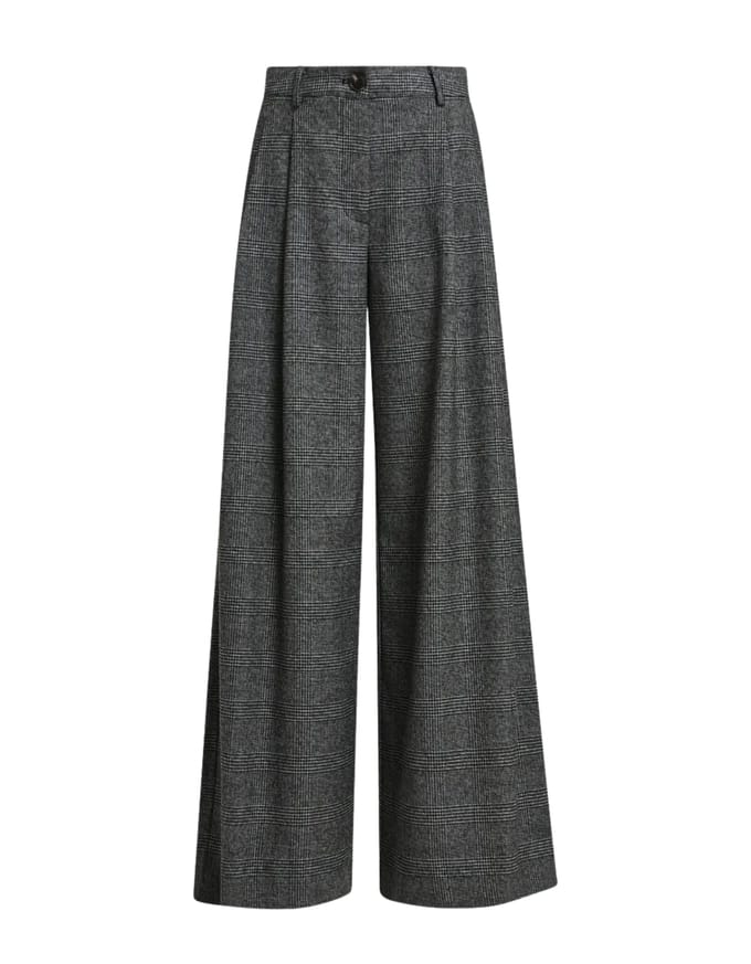 Essentiel Antwerp Wide Leg Pants Pantalons Grijs Kollection