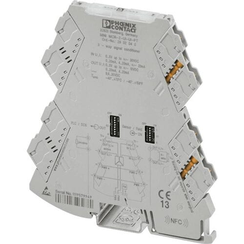 Configurable 3-way- isolation amplifier Phoenix Contact MINI MCR-2-UI-UI-PT 2902040 1 pc(s)