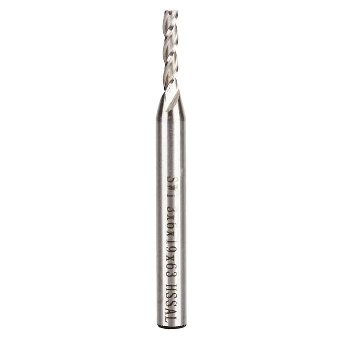 Diameter 3mm 3 Snijvlakken HSS & Aluminium Vingerfrees CNC Bit Verlengd Scherp Sterk En Duurzaa