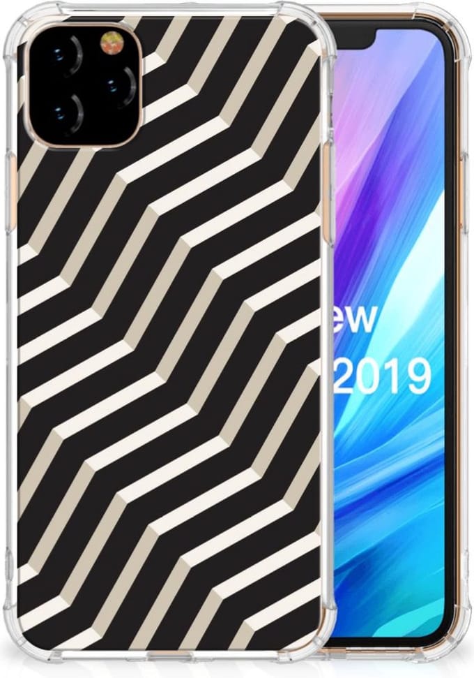 Back Cover voor Apple iPhone 11 Pro Max Shockproof Case Illusion