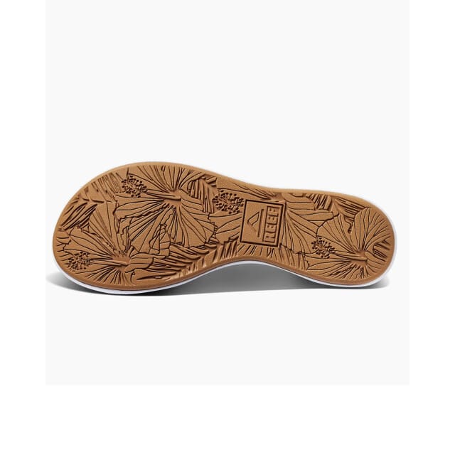 Reef Cushion Cloud Slippers - Dames synthetische slippers - White/ Tan