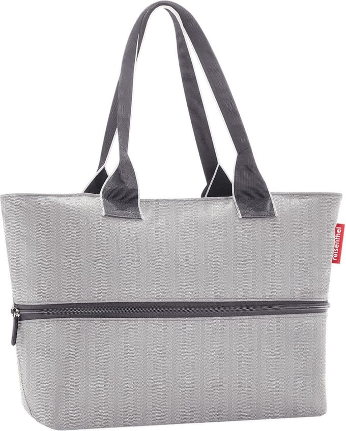 Reisenthel Shopper E1 Shopper Schoudertas - 12L - Herringbone Grijs