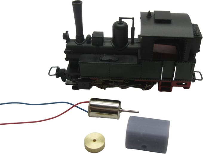 micromotor HSR004F motor ombouwset voor Roco BR 99 (85007 Motor)