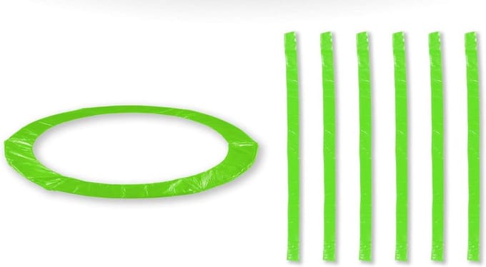 Universele Trampoline Opfris Set met Randkussen en Stanghoezen in Diverse Kleuren