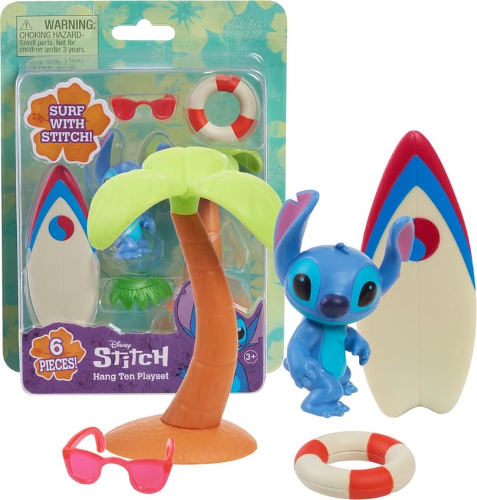Spectron - Stitch Play Figure with Surfboard Playset 5pcs.