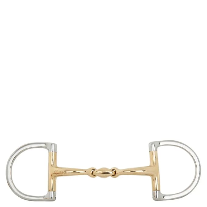 Verdun bit voor dubbel gebogen paard BR Equitation Soft Contact