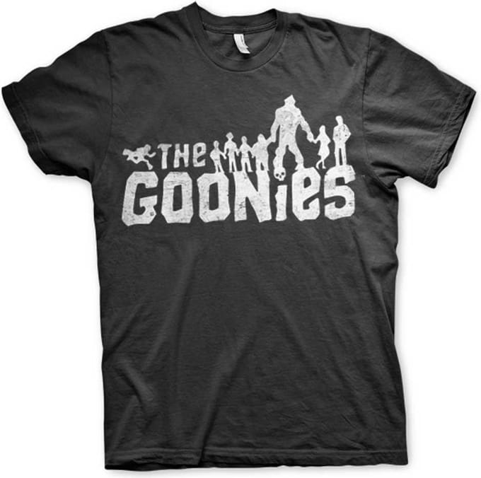 The Goonies Heren Tshirt -S- Logo Zwart