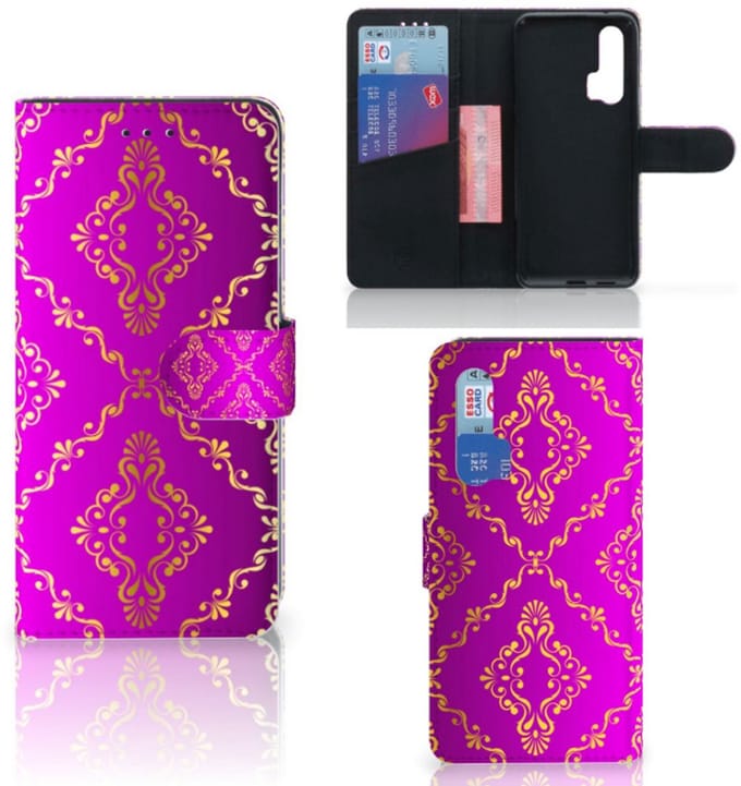Wallet Case Honor 20 Pro Barok Roze