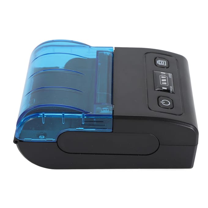 Draagbare Thermische Bonprinter 1500mAh 58mm Meertalige Ondersteuning Bluetooth Mobiele Thermische blue