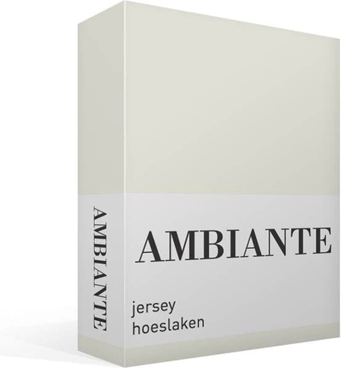 Ambiante Jersey - Hoeslaken - 90x200/210 - Gebroken wit