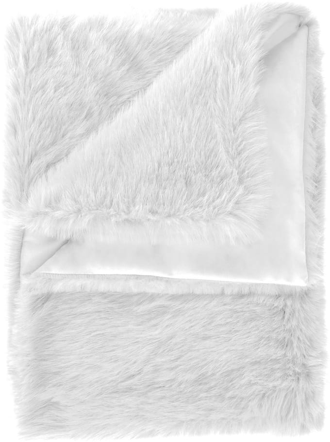 Heckettlane Perle Plaid - Fake Fur - 140x200 cm - Wit