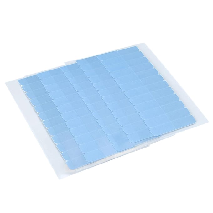 5 Feuilles Adhésif Double Face pour Perruque Bleu Imperméable Antidérapant Professionnel Outil de Coiffure Extensions de Cheveux white