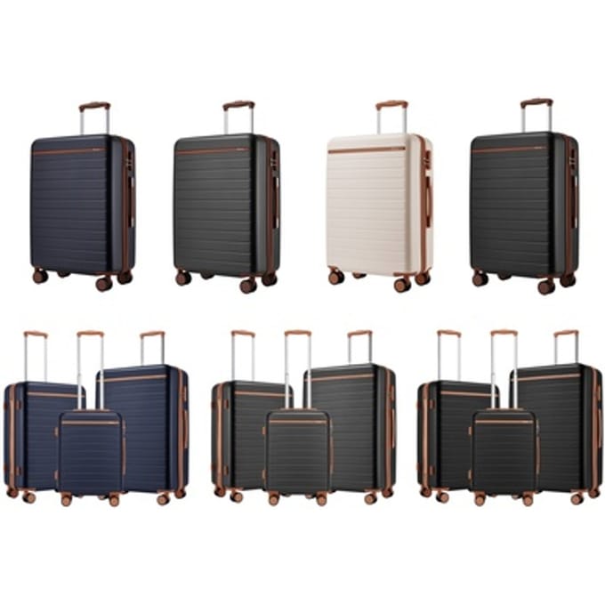 Koffer: 20 Handbagagekoffer / Zwart en bruin