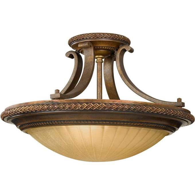 Moderne Plafondlamp - Steady Lighting - Metaal - Modern - E27 - L: 45.7cm - Voor Binnen - Woonkamer - Eetkamer - Goud